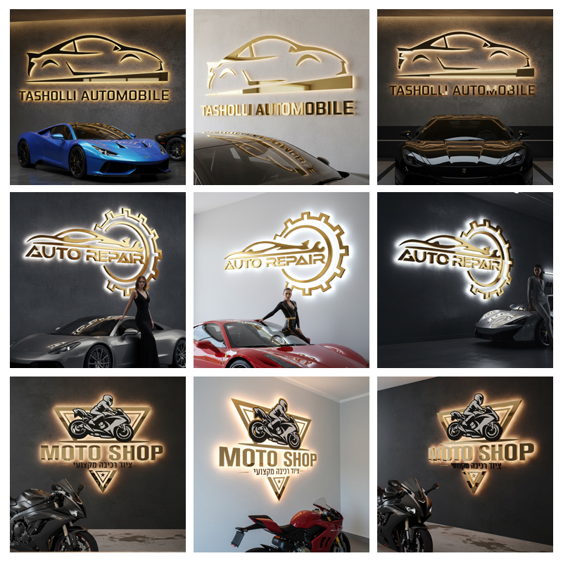 Özel 3D Işıklı Metal Harf Tabe - Auto Repair Shop Logo incelemesi ve fiyatı
